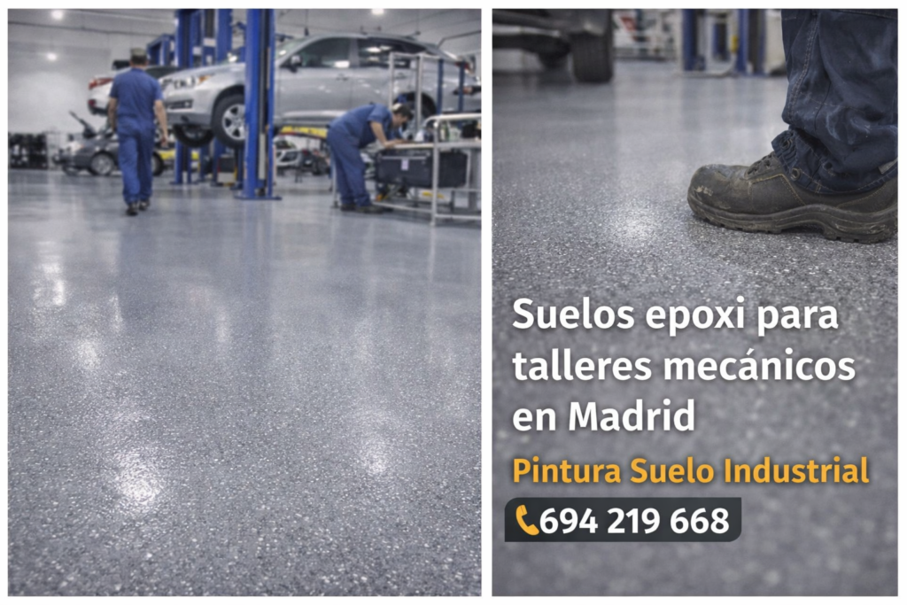 pintores suelos epoxi talleres mecanicos
