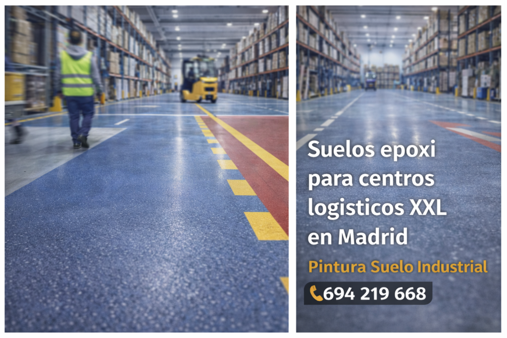 uelos epoxi para centros logísticos XXL en Madrid
